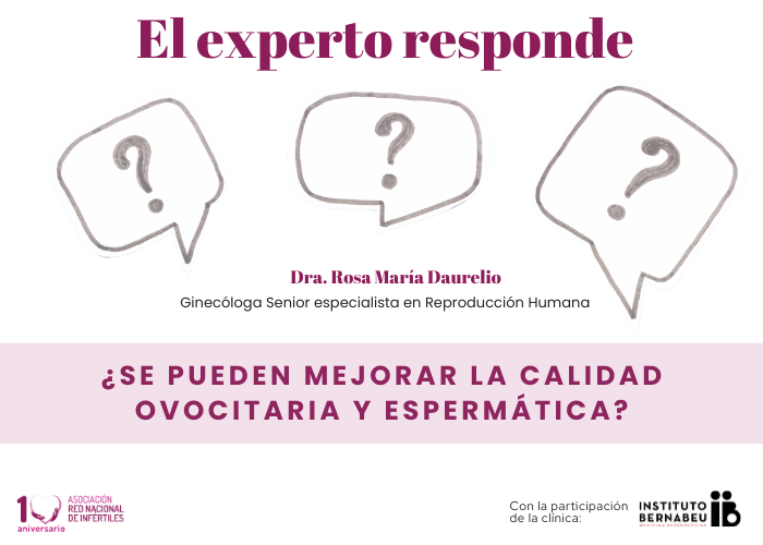 ¿Se pueden mejorar la calidad ovocitaria y espermática?